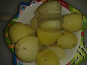 Potatoes in the heat